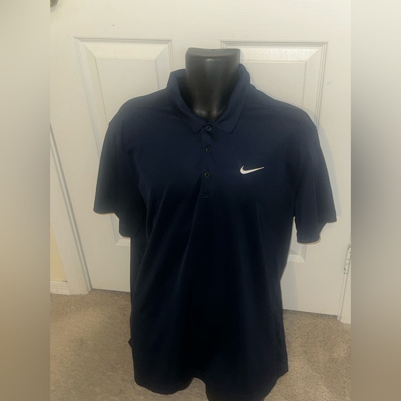 Nike Other - Men’s used blue Nike dri fit polo shirt size L large Pre own items are as is
